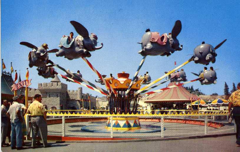 Dumbo Ride, Dumbo proves that Disneyland is truly the magic kingdom as he soars through... (NBY 863)