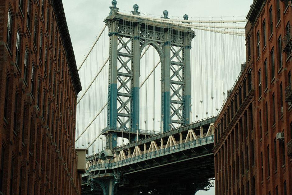 View of Manhattan Bridge from Dumbo Nyc