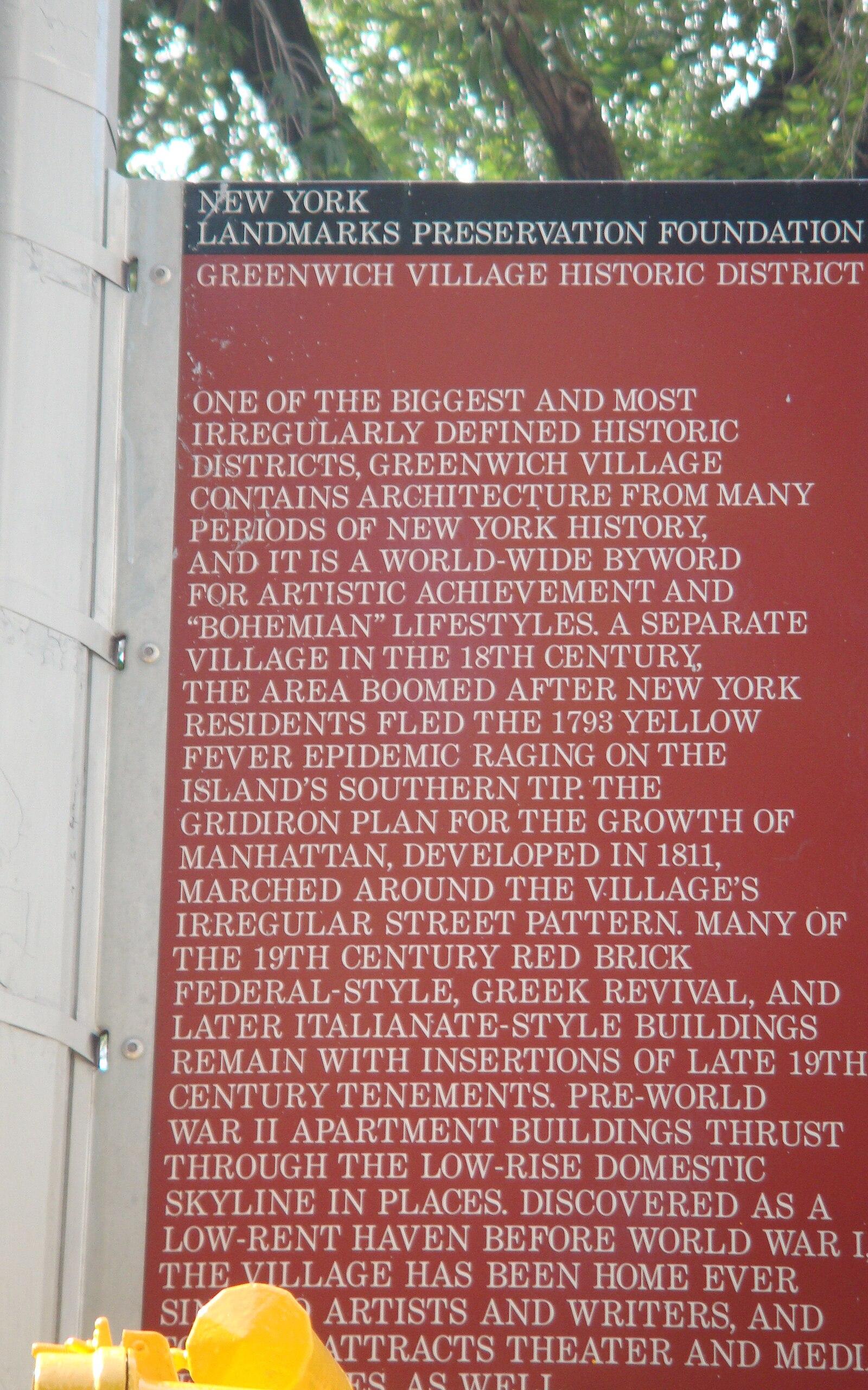 Greenwich Village Historic District Sign by Naked Pictures of Bea Arthur 0027