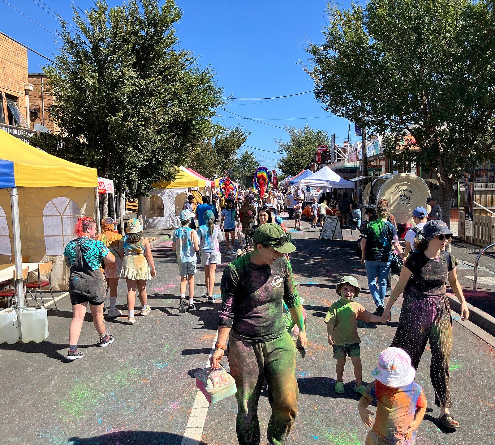 Holi Festival in Barkly Village, West Footscray