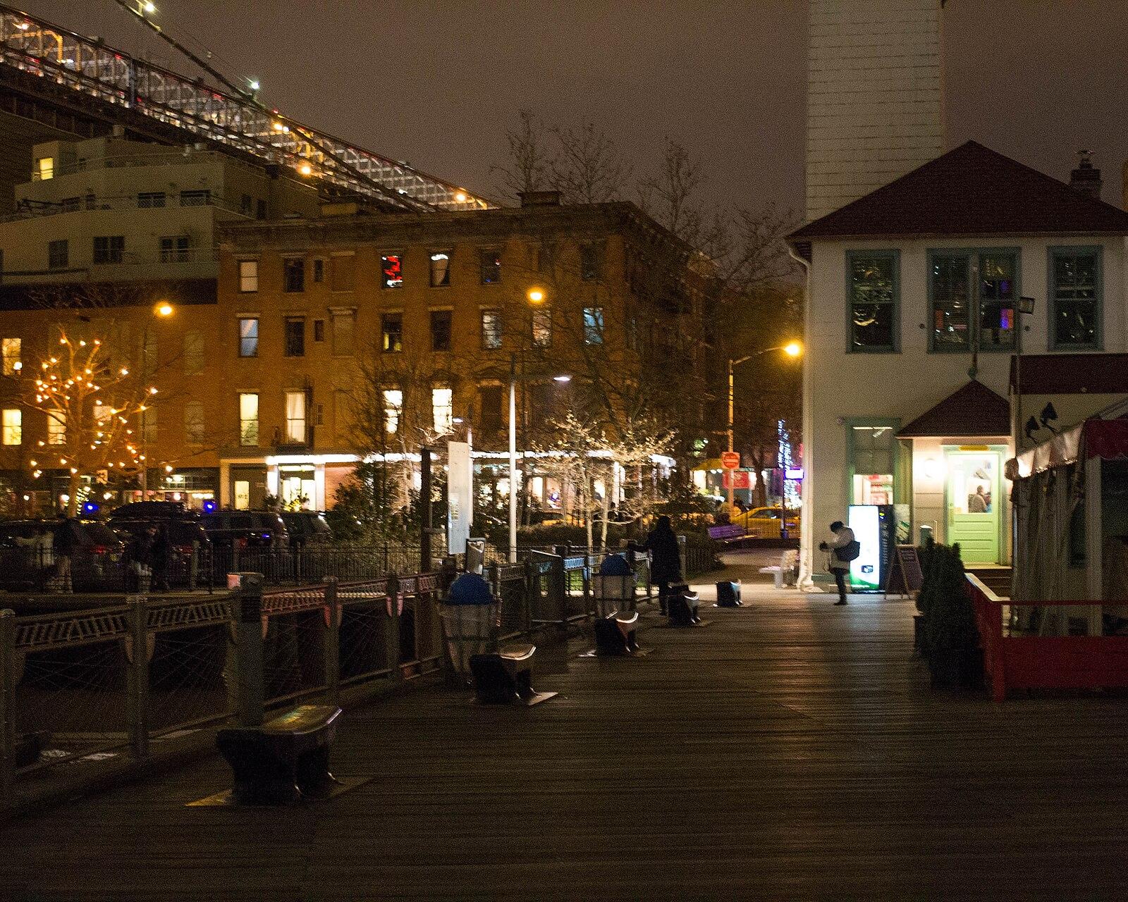 DUMBO Brooklyn at night